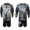 Original Trikotsatz Paris Saint-Germain Gianluigi Donnarumma 99 Torwart Ausweichtrikot 2022-23 Langarm Für Kinder